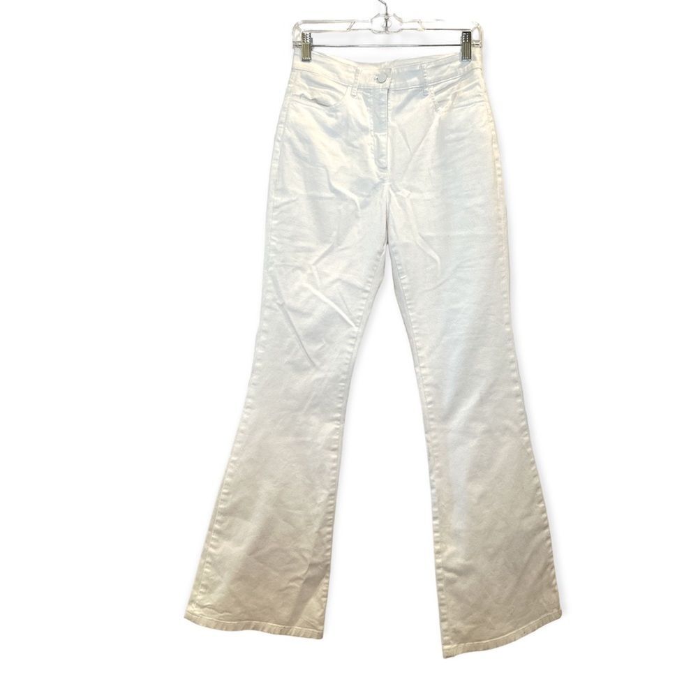 BABATON Aritzia white wide leg high rise pants size 4